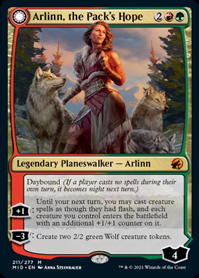 Arlinn, the Pack's Hope // Arlinn, the Moon's Fury [Innistrad: Midnight Hunt] | Mega City Incorporated