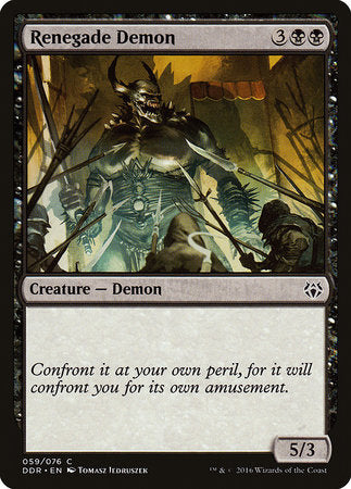 Renegade Demon [Duel Decks: Nissa vs. Ob Nixilis] | Mega City Incorporated