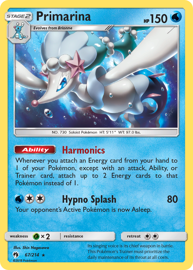 Primarina (67/214) [Sun & Moon: Lost Thunder] | Mega City Incorporated