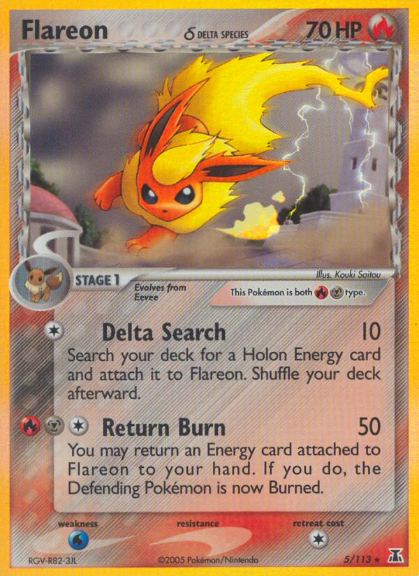 Flareon (5/113) (Delta Species) [EX: Delta Species] | Mega City Incorporated