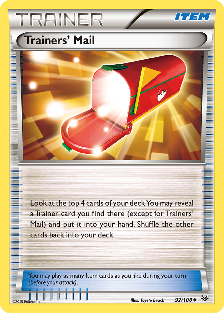 Trainers' Mail (92/108) [XY: Roaring Skies] | Mega City Incorporated