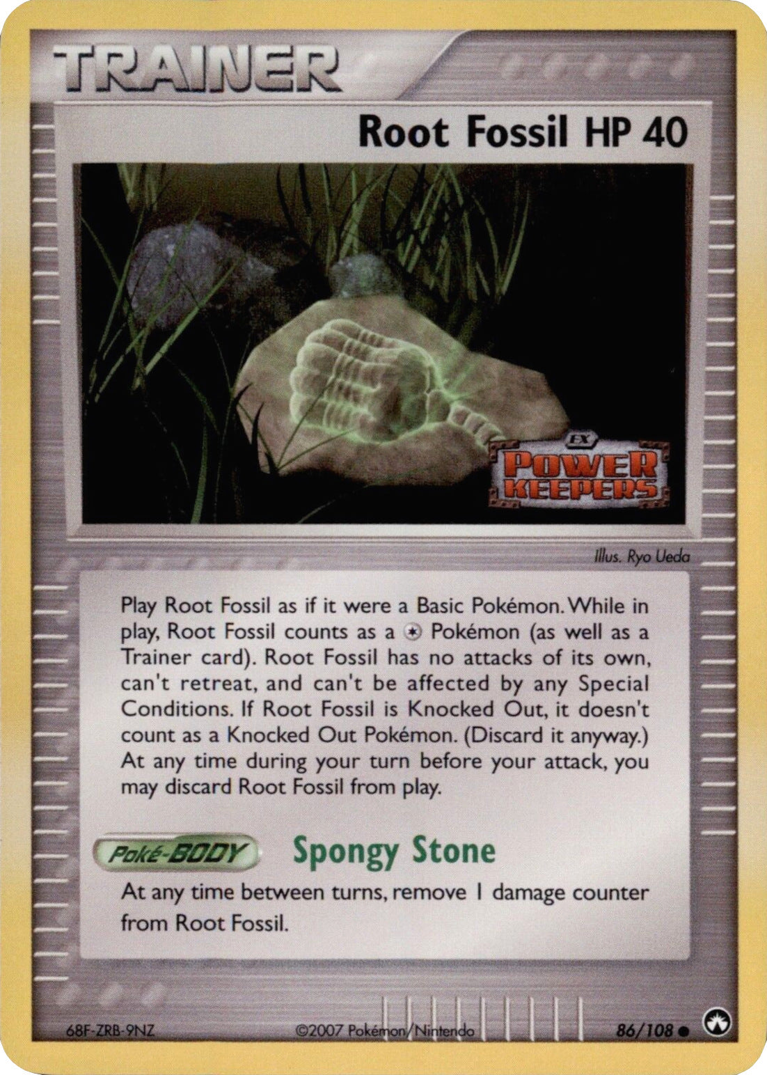 Root Fossil (86/108) (Stamped) [EX: Power Keepers] | Mega City Incorporated