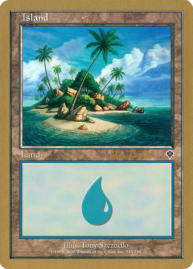 Island (ab335b) (Alex Borteh) [World Championship Decks 2001] | Mega City Incorporated