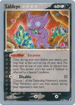 Sableye (10/100) (Intimidation - Tristan Robinson) [World Championships 2008] | Mega City Incorporated