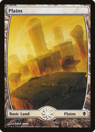 Plains (230) - Full Art [Zendikar] | Mega City Incorporated