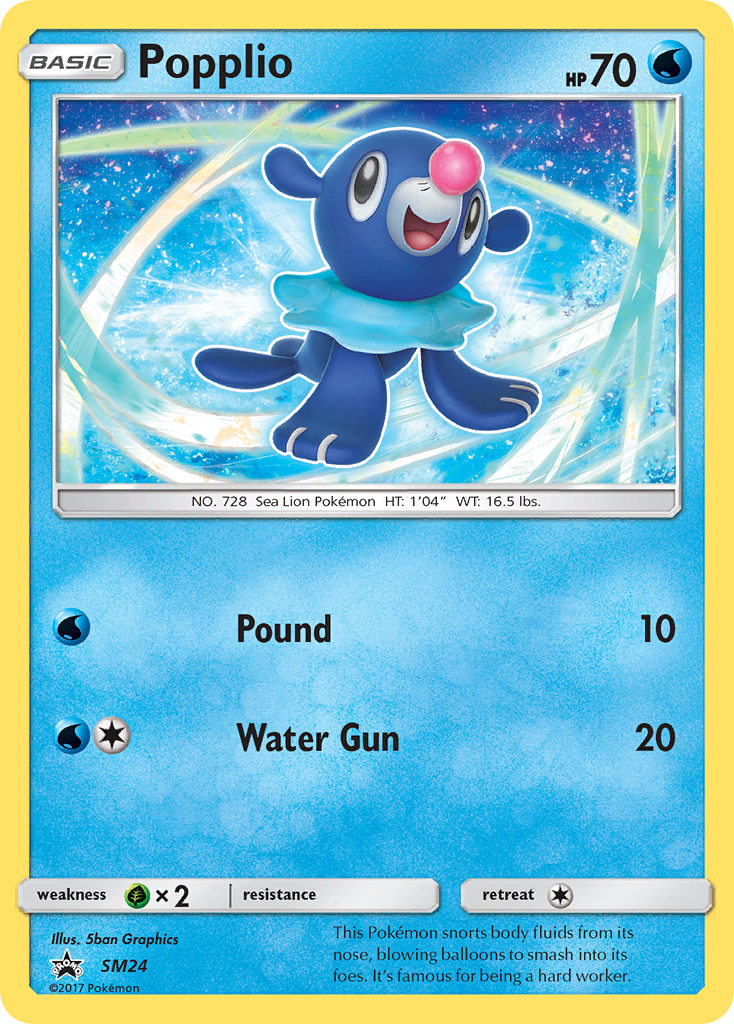 Popplio (SM24) [Sun & Moon: Black Star Promos] | Mega City Incorporated