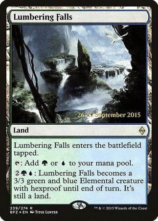 Lumbering Falls [Battle for Zendikar Promos] | Mega City Incorporated