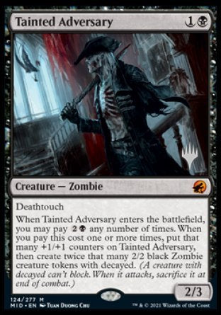 Tainted Adversary (Promo Pack) [Innistrad: Midnight Hunt Promos] | Mega City Incorporated