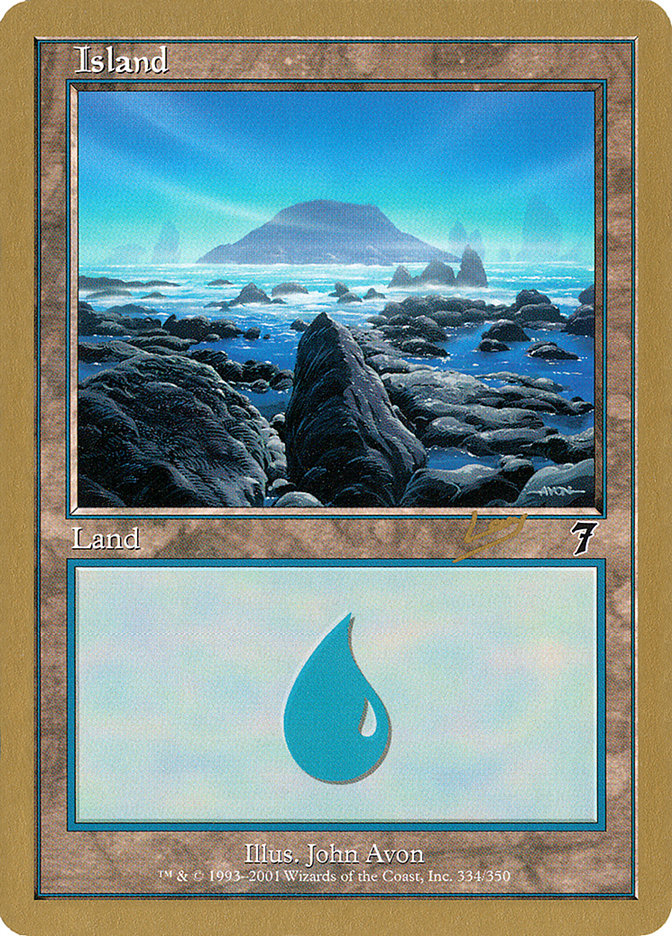 Island (rl334) (Raphael Levy) [World Championship Decks 2002] | Mega City Incorporated