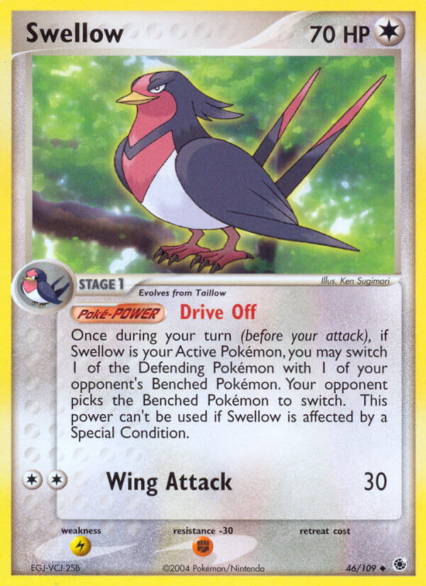 Swellow (46/109) [EX: Battle Stadium] | Mega City Incorporated