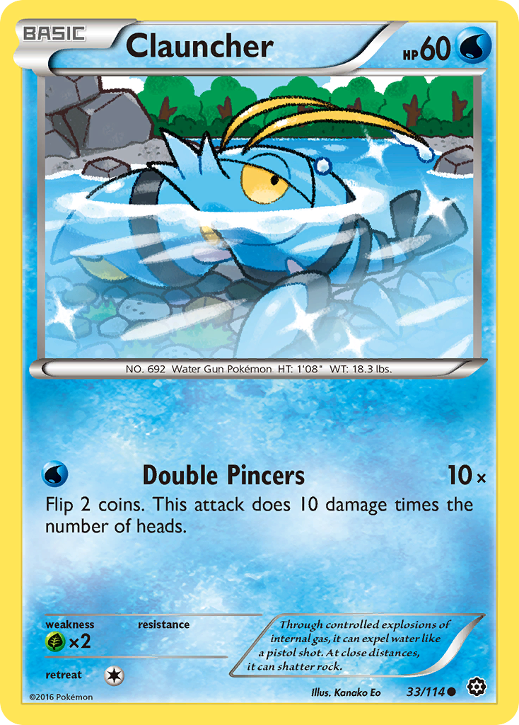 Clauncher (33/114) [XY: Steam Siege] | Mega City Incorporated