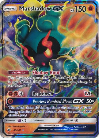 Marshadow GX (80/147) (Jumbo Card) [Sun & Moon: Burning Shadows] | Mega City Incorporated