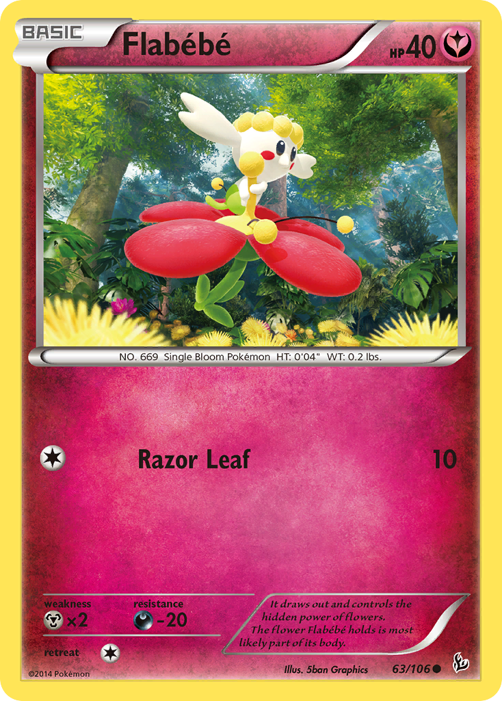 Flabebe (63/106) [XY: Flashfire] | Mega City Incorporated