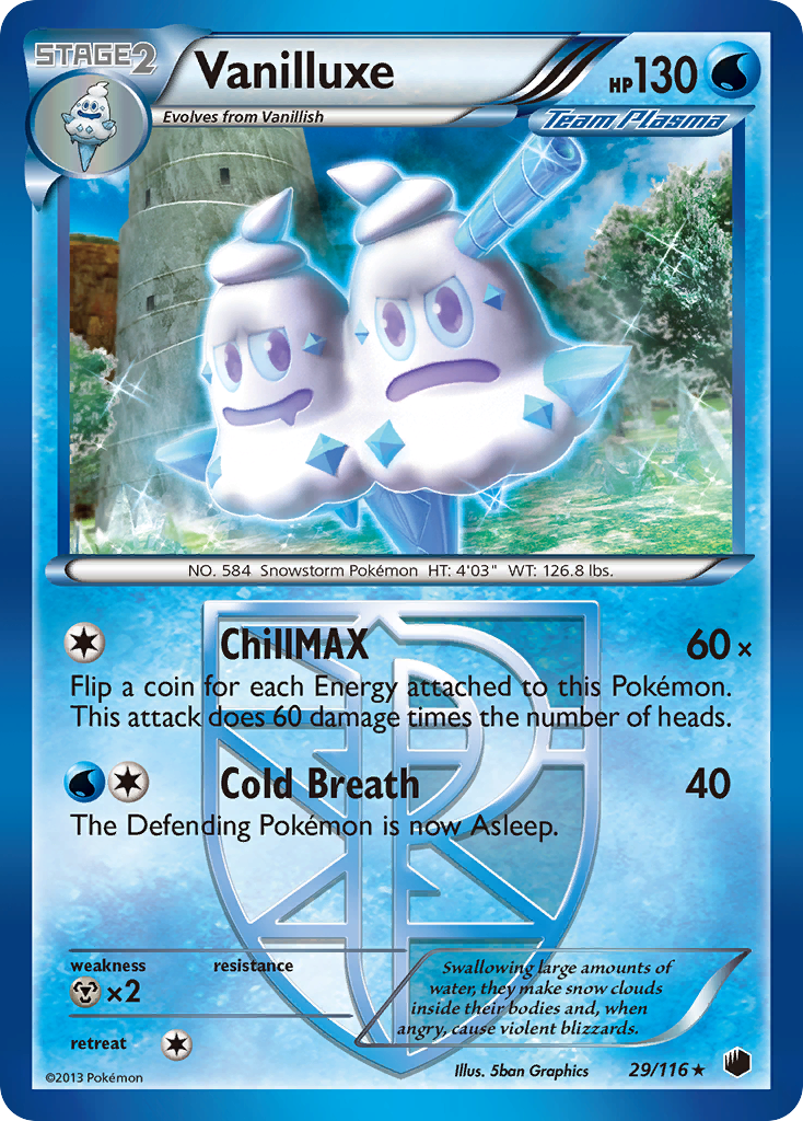 Vanilluxe (29/116) [Black & White: Plasma Freeze] | Mega City Incorporated