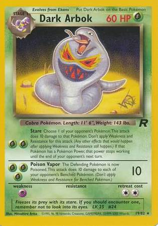 Dark Arbok (19/82) (W Stamped Promo) [Team Rocket Unlimited] | Mega City Incorporated