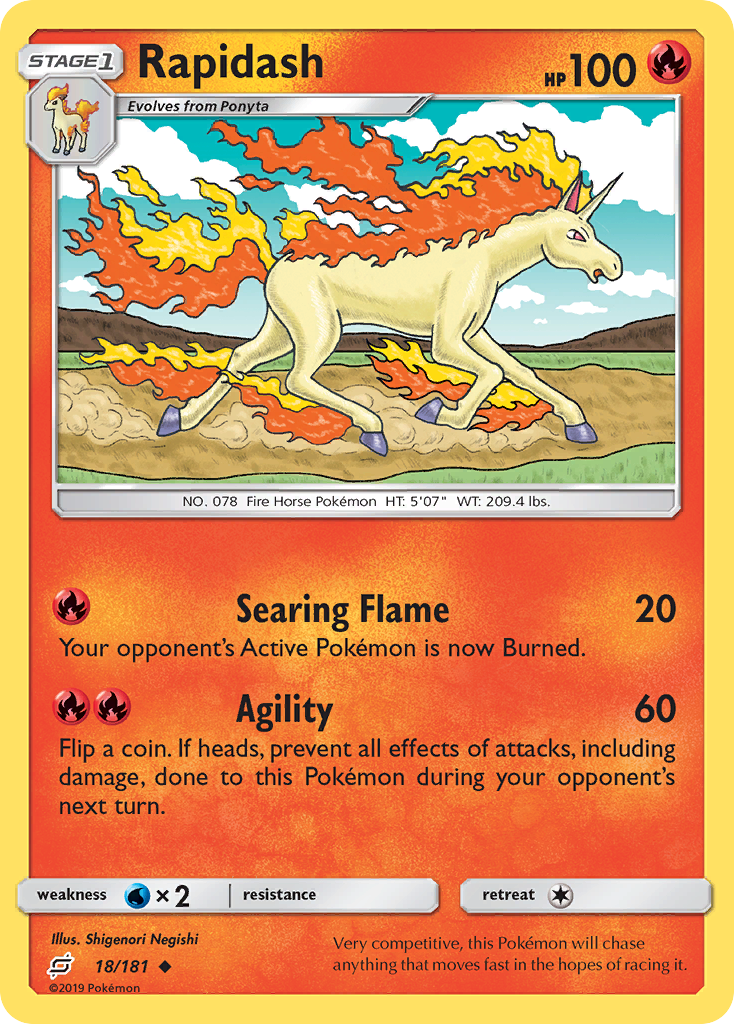 Rapidash (18/181) [Sun & Moon: Team Up] | Mega City Incorporated