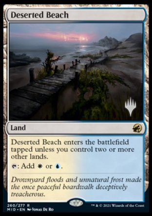 Deserted Beach (Promo Pack) [Innistrad: Midnight Hunt Promos] | Mega City Incorporated