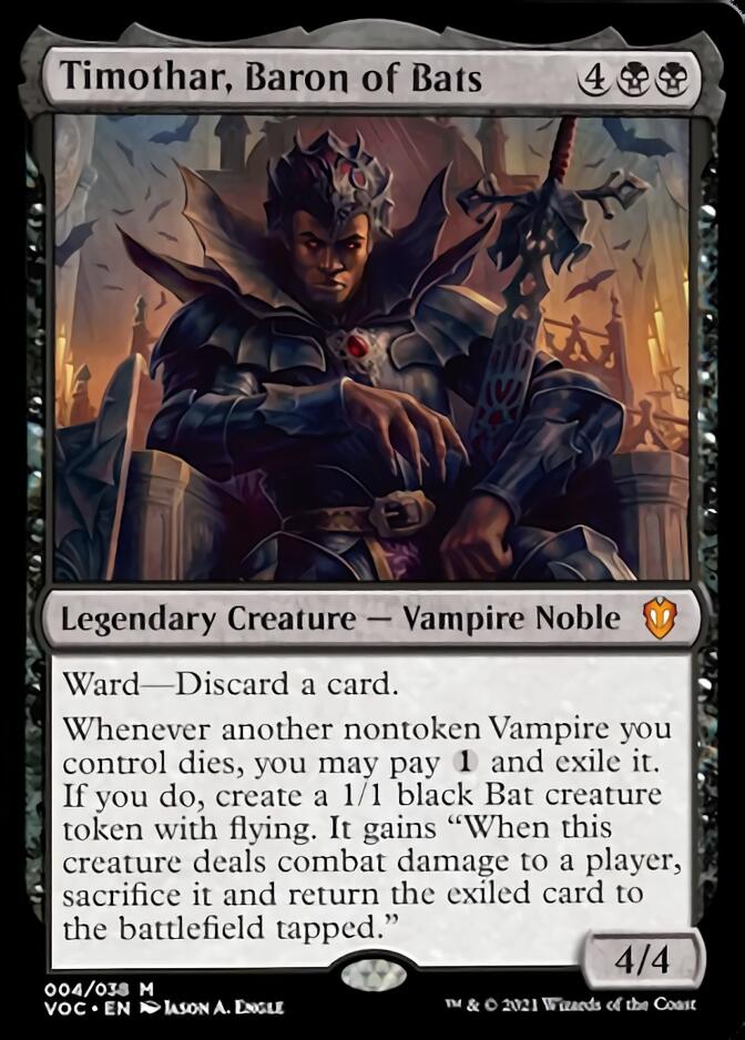 Timothar, Baron of Bats [Innistrad: Crimson Vow Commander] | Mega City Incorporated
