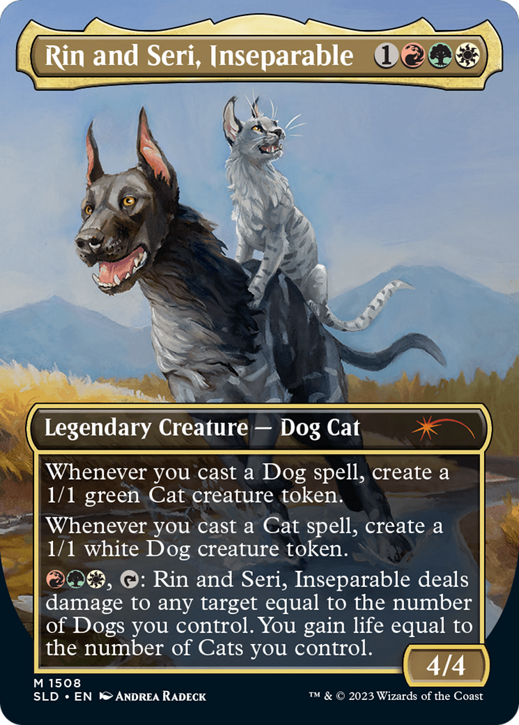 Rin and Seri, Inseparable (1508) // Rin and Seri, Inseparable [Secret Lair Commander Deck: Raining Cats and Dogs] | Mega City Incorporated