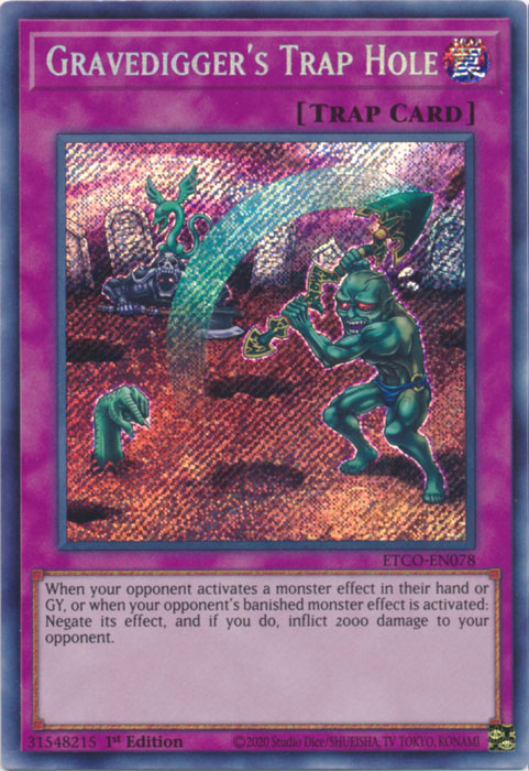 Gravedigger's Trap Hole [ETCO-EN078] Secret Rare | Mega City Incorporated