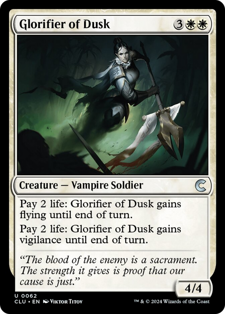 Glorifier of Dusk [Ravnica: Clue Edition] | Mega City Incorporated