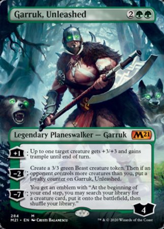 Garruk, Unleashed (Borderless) [Core Set 2021] | Mega City Incorporated