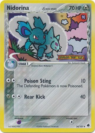 Nidorina (34/101) (Delta Species) (Stamped) [EX: Dragon Frontiers] | Mega City Incorporated