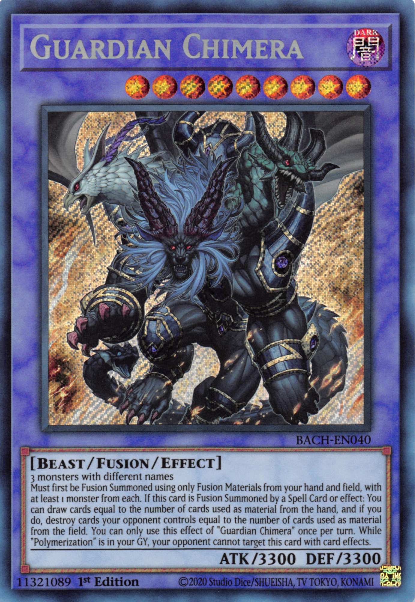 Guardian Chimera [BACH-EN040] Secret Rare | Mega City Incorporated