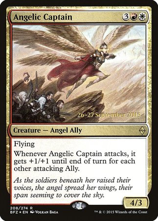 Angelic Captain [Battle for Zendikar Promos] | Mega City Incorporated