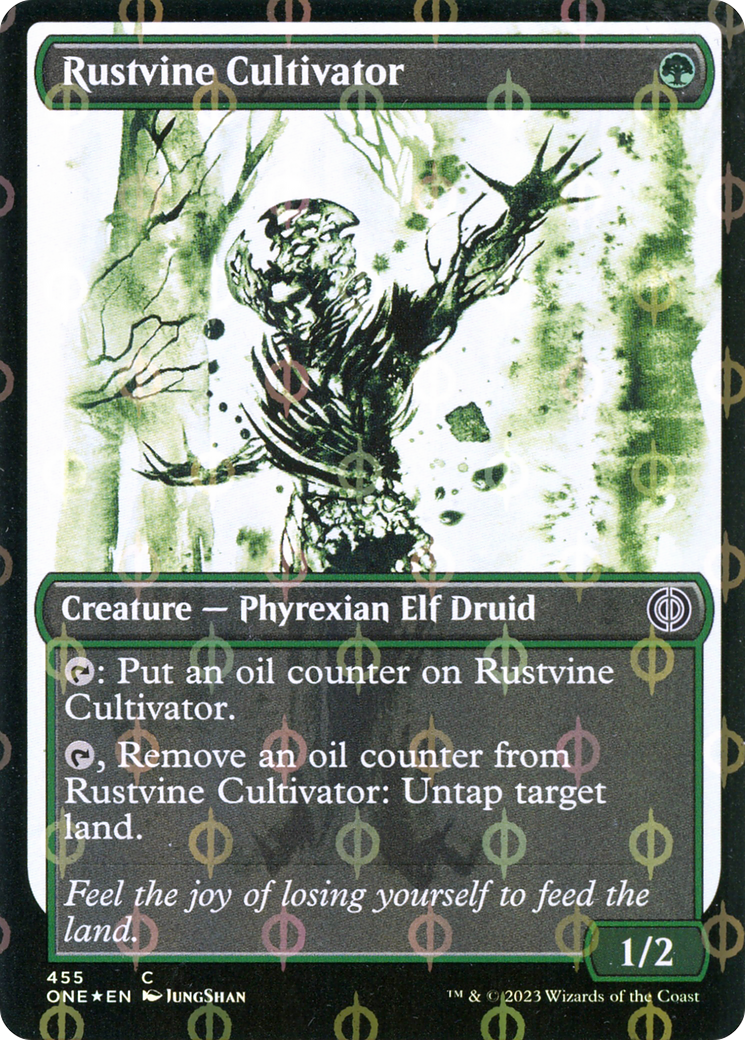 Rustvine Cultivator (Showcase Ichor Step-and-Compleat Foil) [Phyrexia: All Will Be One] | Mega City Incorporated