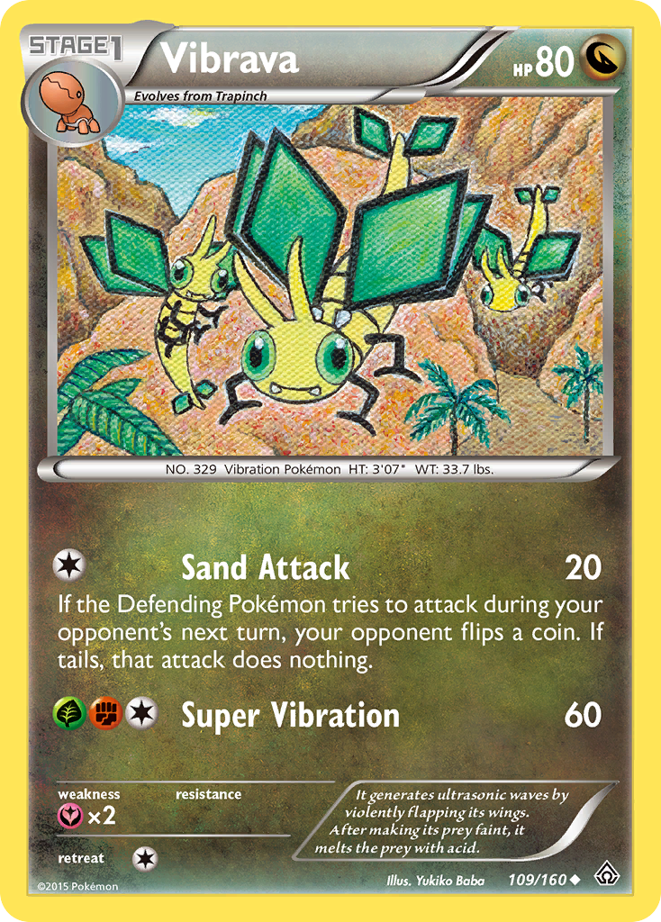 Vibrava (109/160) [XY: Primal Clash] | Mega City Incorporated