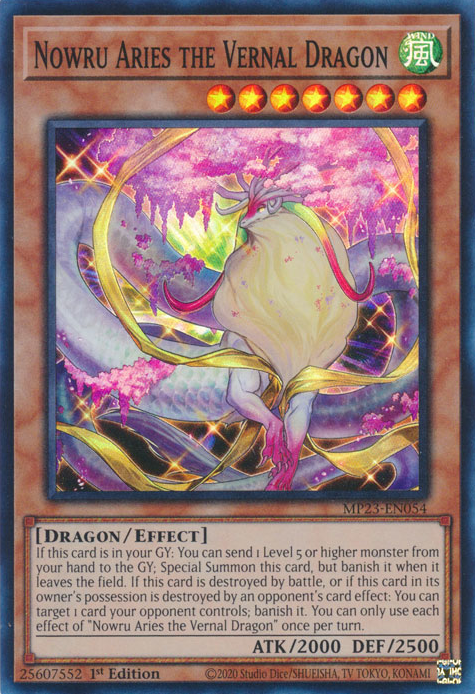 Nowru Aries the Vernal Dragon [MP23-EN054] Super Rare | Mega City Incorporated