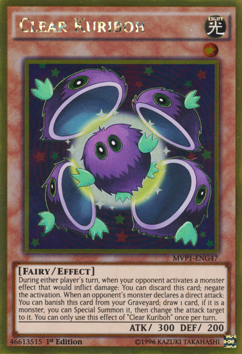 Clear Kuriboh [MVP1-ENG47] Gold Rare | Mega City Incorporated