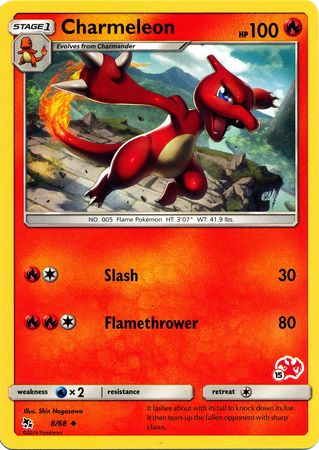 Charmeleon (8/68) (Charizard Stamp #15) [Battle Academy 2020] | Mega City Incorporated