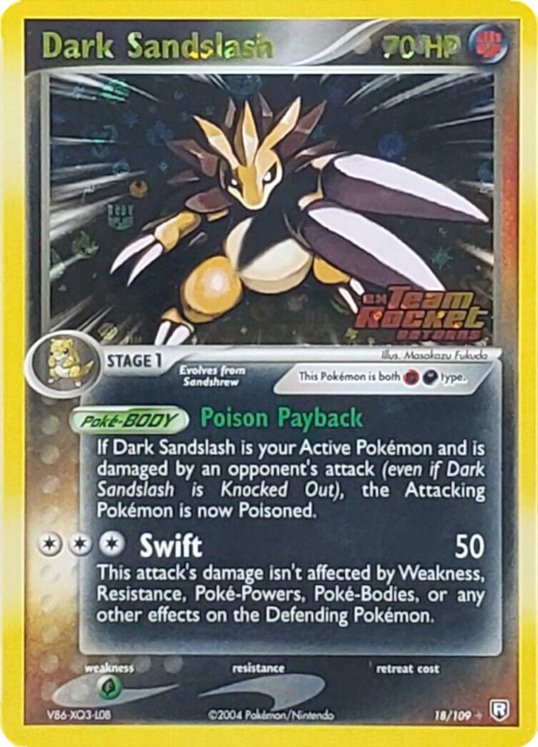 Dark Sandslash (18/109) (Stamped) [EX: Team Rocket Returns] | Mega City Incorporated