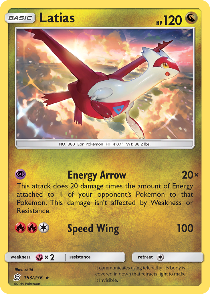 Latias (153/236) [Sun & Moon: Unified Minds] | Mega City Incorporated