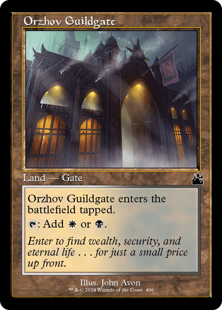 Orzhov Guildgate (Retro Frame) [Ravnica Remastered] | Mega City Incorporated