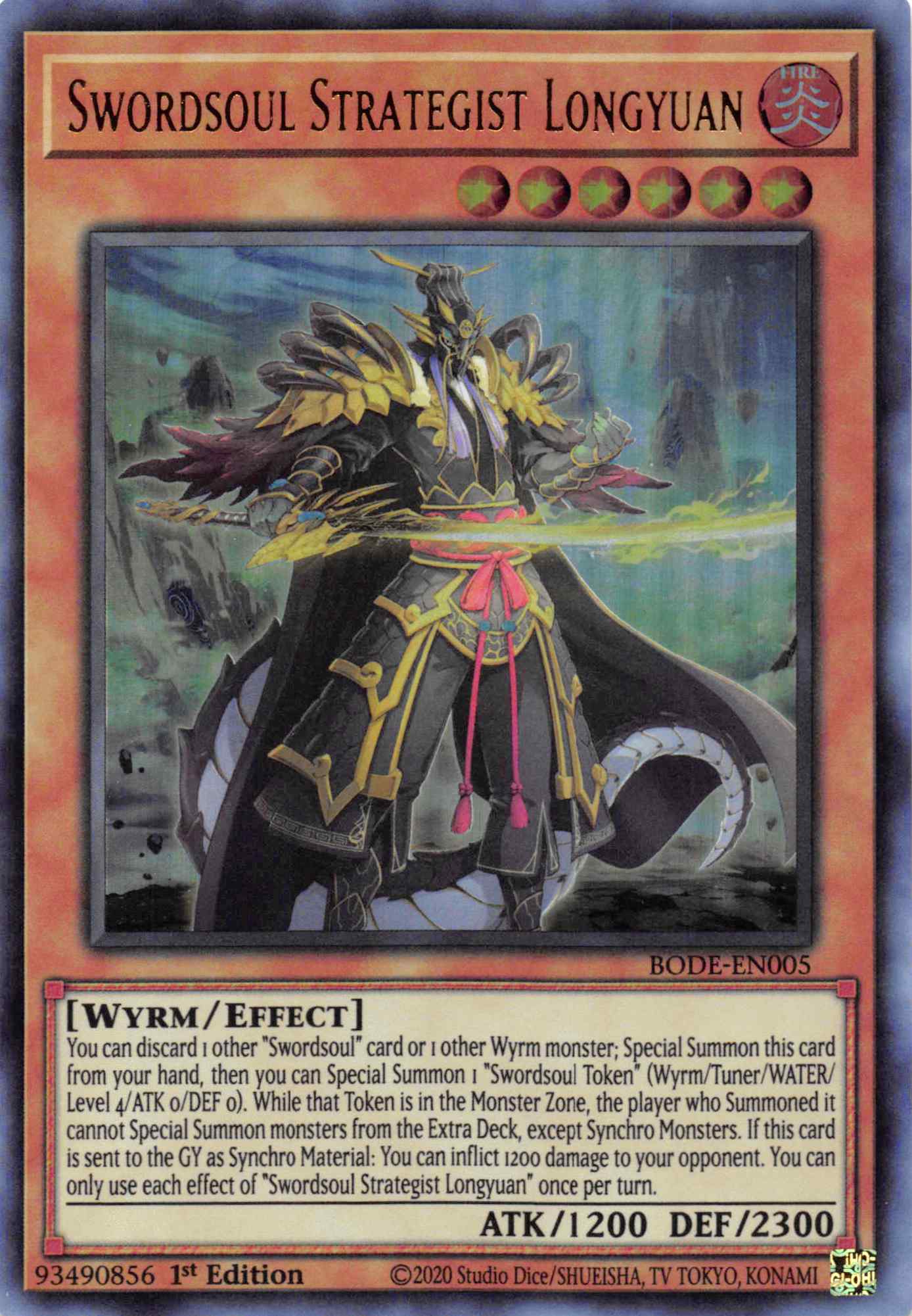 Swordsoul Strategist Longyuan [BODE-EN005] Ultra Rare | Mega City Incorporated