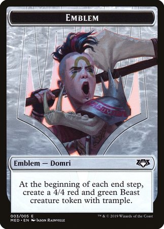 Emblem - Domri, Chaos Bringer [Mythic Edition Tokens] | Mega City Incorporated