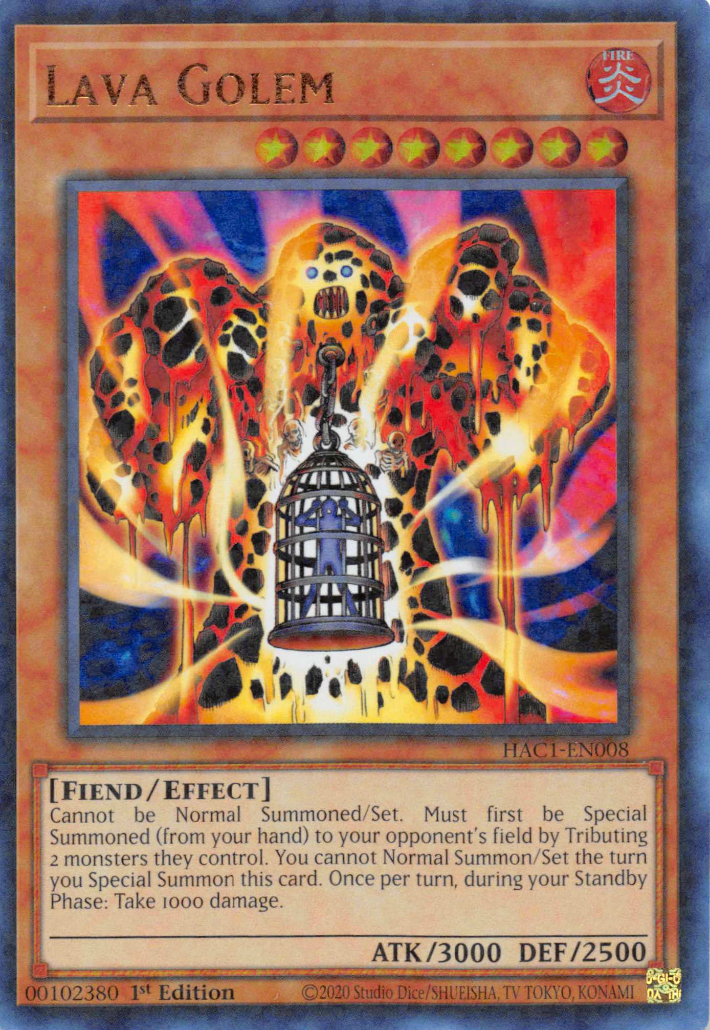 Lava Golem (Duel Terminal) [HAC1-EN008] Parallel Rare | Mega City Incorporated