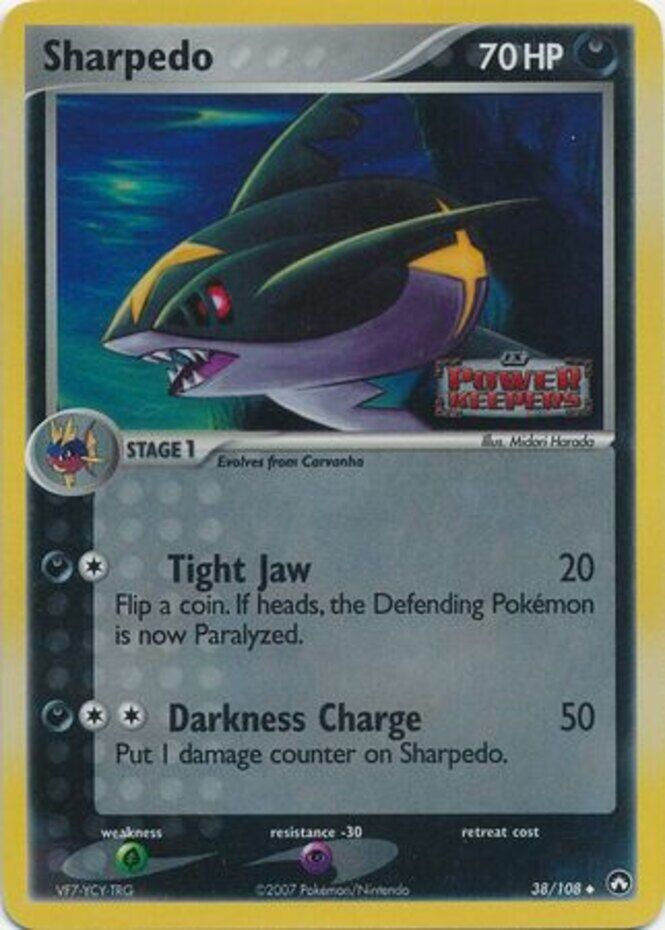 Sharpedo (38/108) (Stamped) [EX: Power Keepers] | Mega City Incorporated