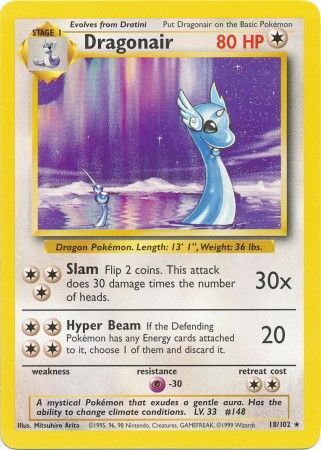 Dragonair (18/102) [Base Set Unlimited] | Mega City Incorporated