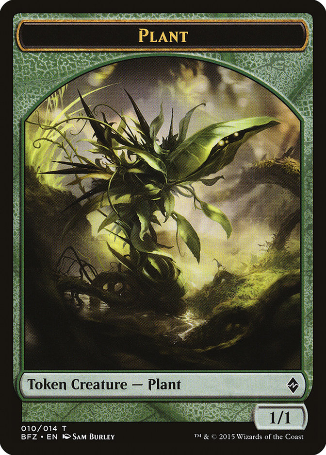 Plant [Battle for Zendikar Tokens] | Mega City Incorporated