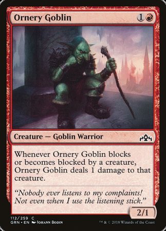 Ornery Goblin [Guilds of Ravnica] | Mega City Incorporated