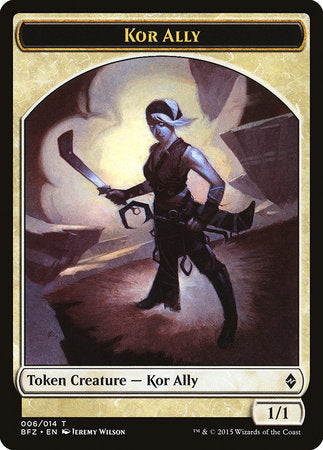Kor Ally Token [Battle for Zendikar Tokens] | Mega City Incorporated