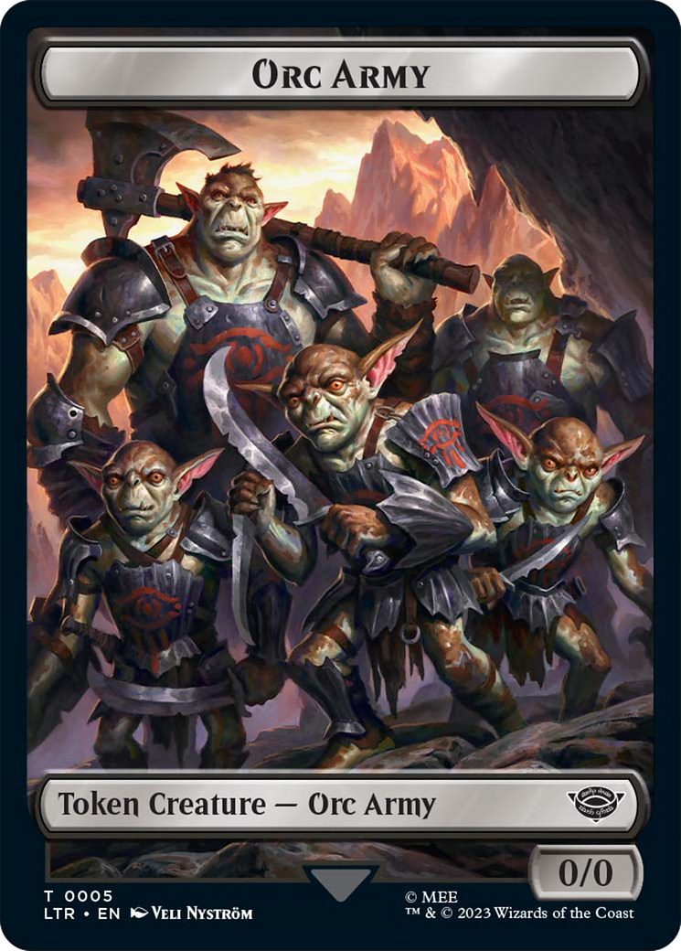 Food (09) // Orc Army (05) Double-Sided Token [The Lord of the Rings: Tales of Middle-Earth Tokens] | Mega City Incorporated
