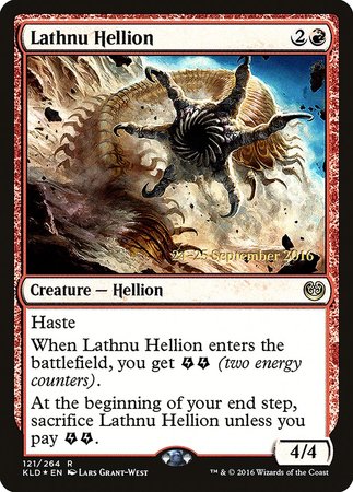 Lathnu Hellion [Kaladesh Promos] | Mega City Incorporated