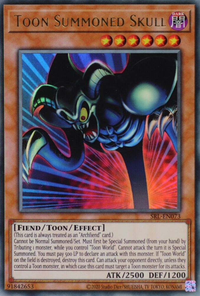 Toon Summoned Skull (25th Anniversary) [SRL-EN073] Ultra Rare | Mega City Incorporated