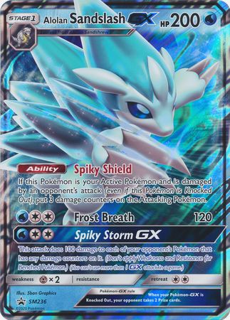 Alolan Sandslash GX (SM236) (Jumbo Card) [Sun & Moon: Black Star Promos] | Mega City Incorporated