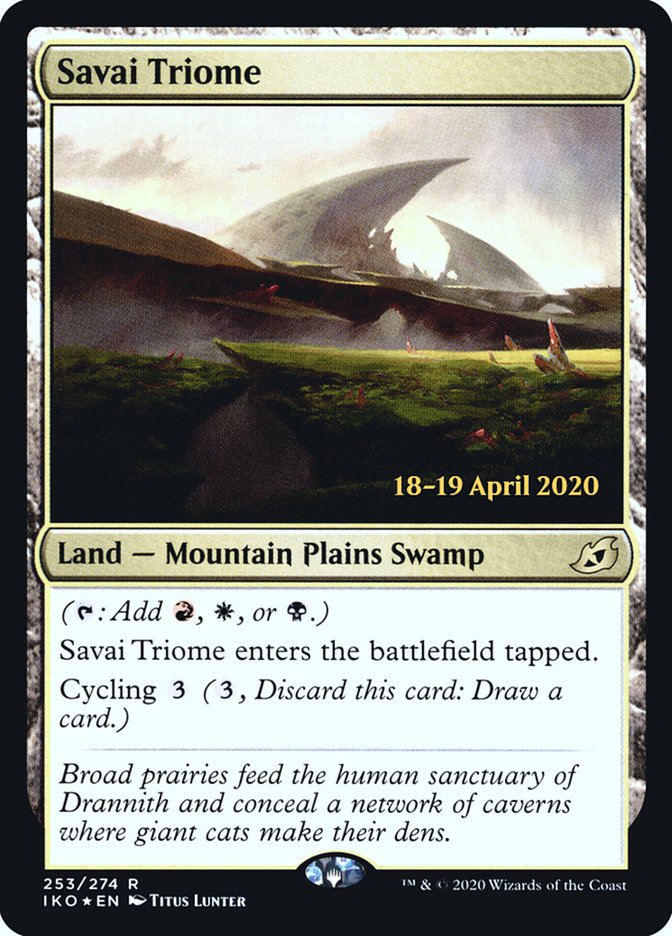 Savai Triome  [Ikoria: Lair of Behemoths Prerelease Promos] | Mega City Incorporated